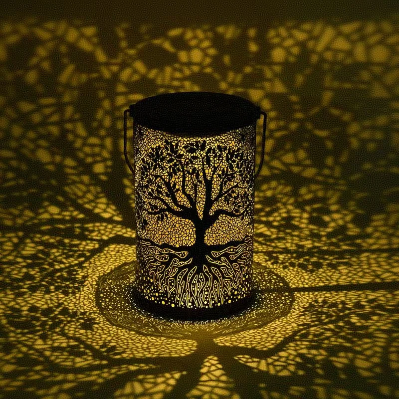 في الهواء الطلق المحمولة ضوء الشمسية فناء المناظر الطبيعية مصباح جو الزخرفية