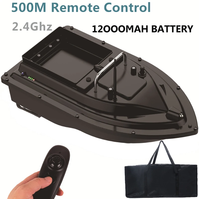 

12000mah RC Fishing Bait Boat with Bag Remote Control Fishing Feeder Fish Finder Ship 500m Remote Range lure boat Speedboat