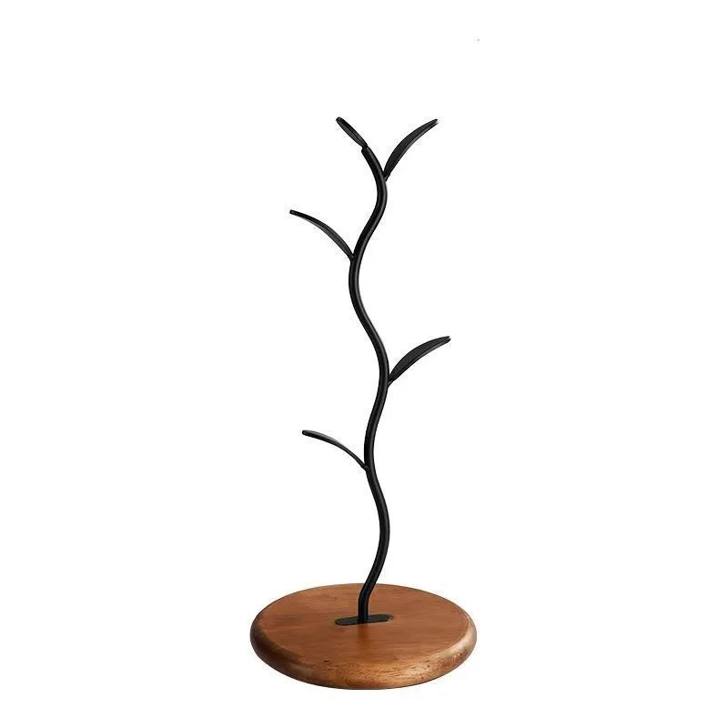 

Retro creative tree cup holder household living room decoration upside down teacup storage rack
