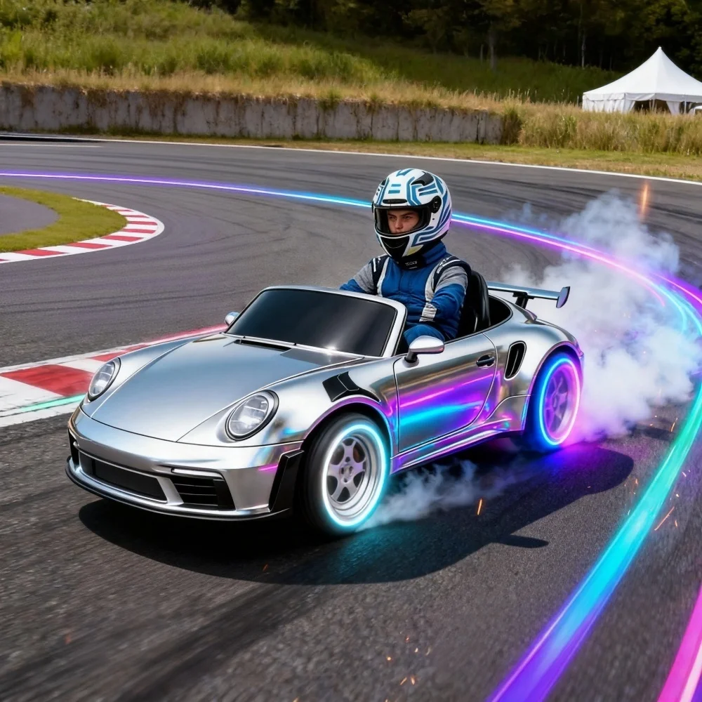 China Manufacture 1/2 seater Electric Drift Kart Custom Retro Exterior Max Speed 60km/h Hydraulic Brake Adult Kart