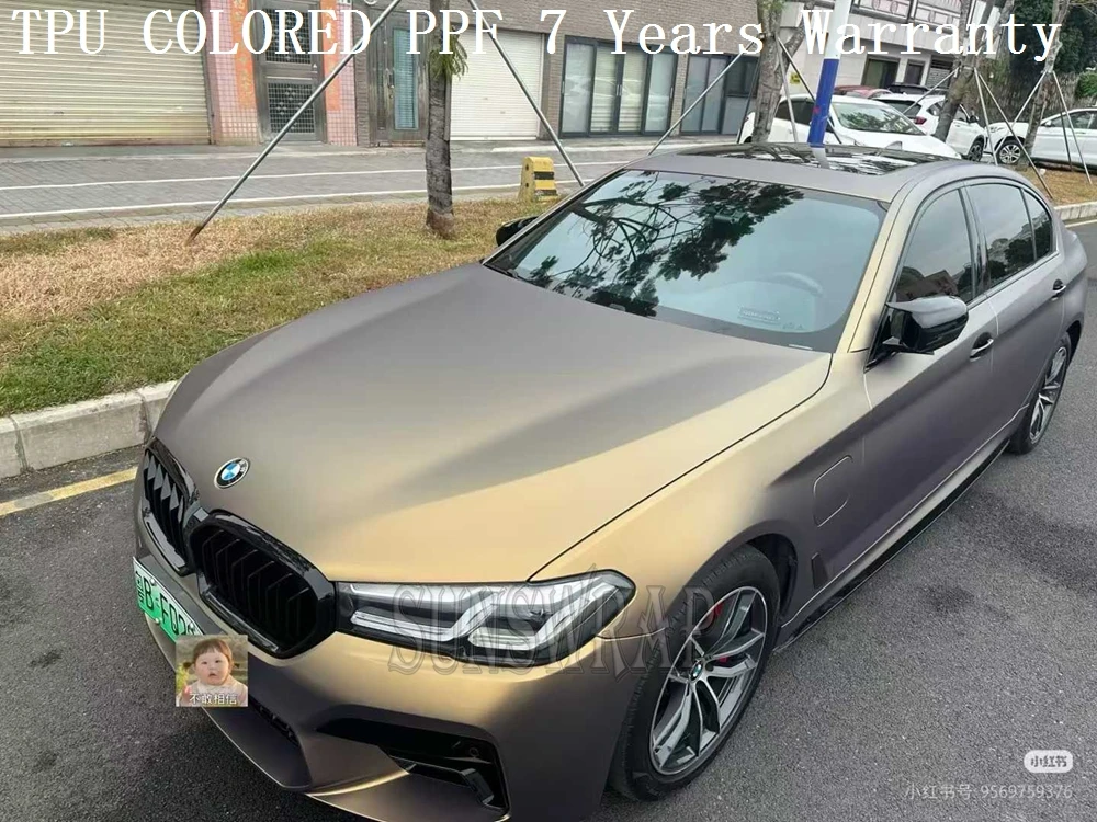 Shadow Gold Ultra-Matte TPU Film Scratch-Resistant PPF for High-End Auto & Marine | Self-Healing & Easy Clean 5x52ft/roll