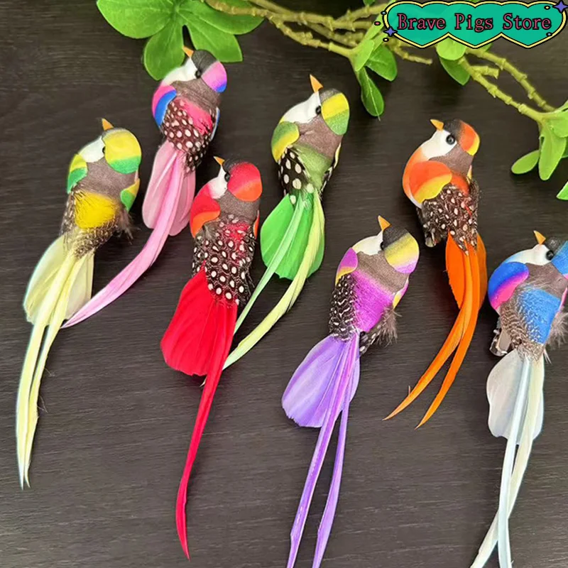 [HM]Artificial Birds Fake Foam Animal DIY Cute Craft Home Garden Ornament Simulation Birds Models Tit Decoration[HM]