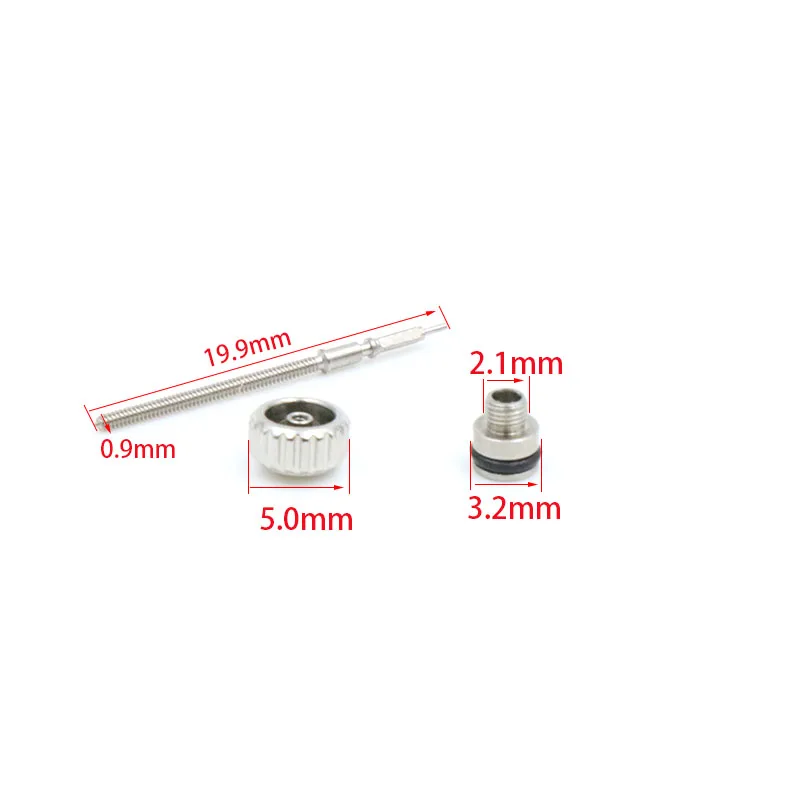 For Hamilton Head 5.0mm Handle Tube 3.2mm Watch Head Crown Accessories