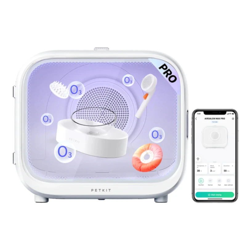 

AirSalon Max PRO Automatic Pet Drying Cabin Cat Dryer Box Smart Temperature APP Control 360 Drying