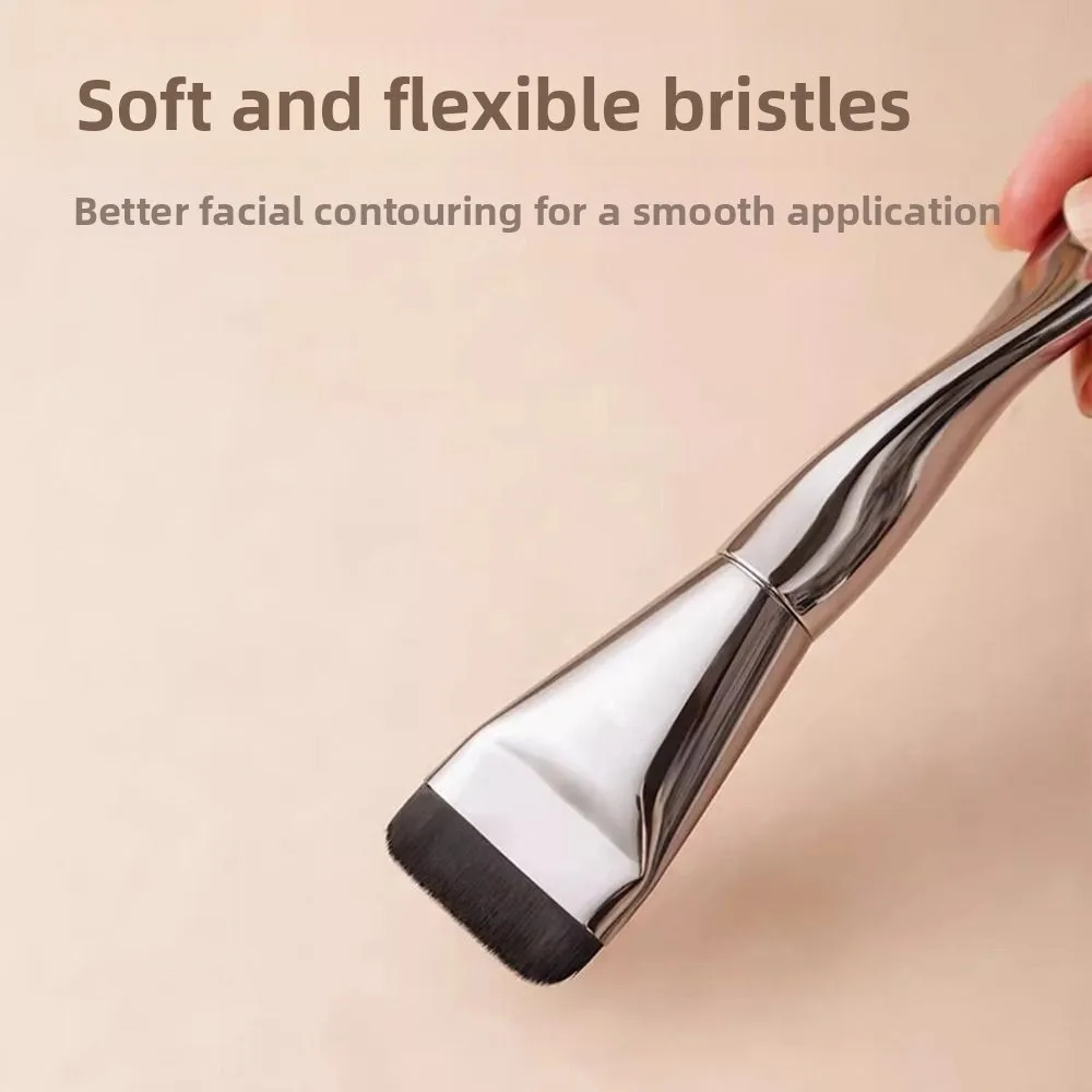 Pinceau de maquillage bouffant d'ananas noir, s'applique le maquillage uniformément, Base sans couture, éponges bouffantes, brosse multifonctionnelle pour Blush moelleux