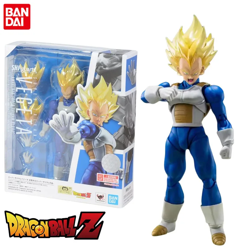 

Bandai Genuine Dragon Ball Z Anime Figure Super Saiyan Vegeta IV Action Figure Toys for Kids Christmas Gift Collectible Model