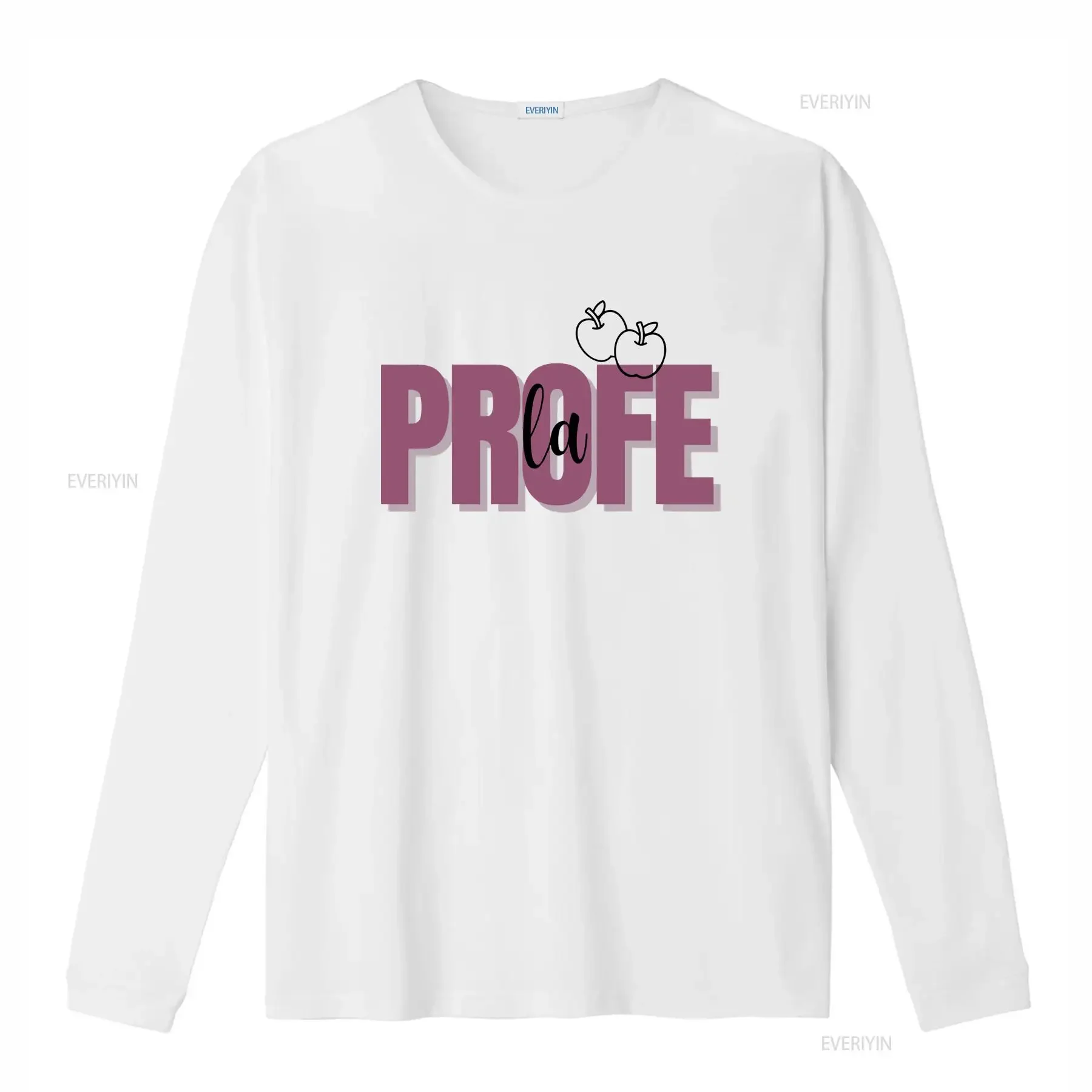 La profe t shirt Camiseta para maestra profesora vintage Washed fashion Slightly Versatile Stylish Comfortable