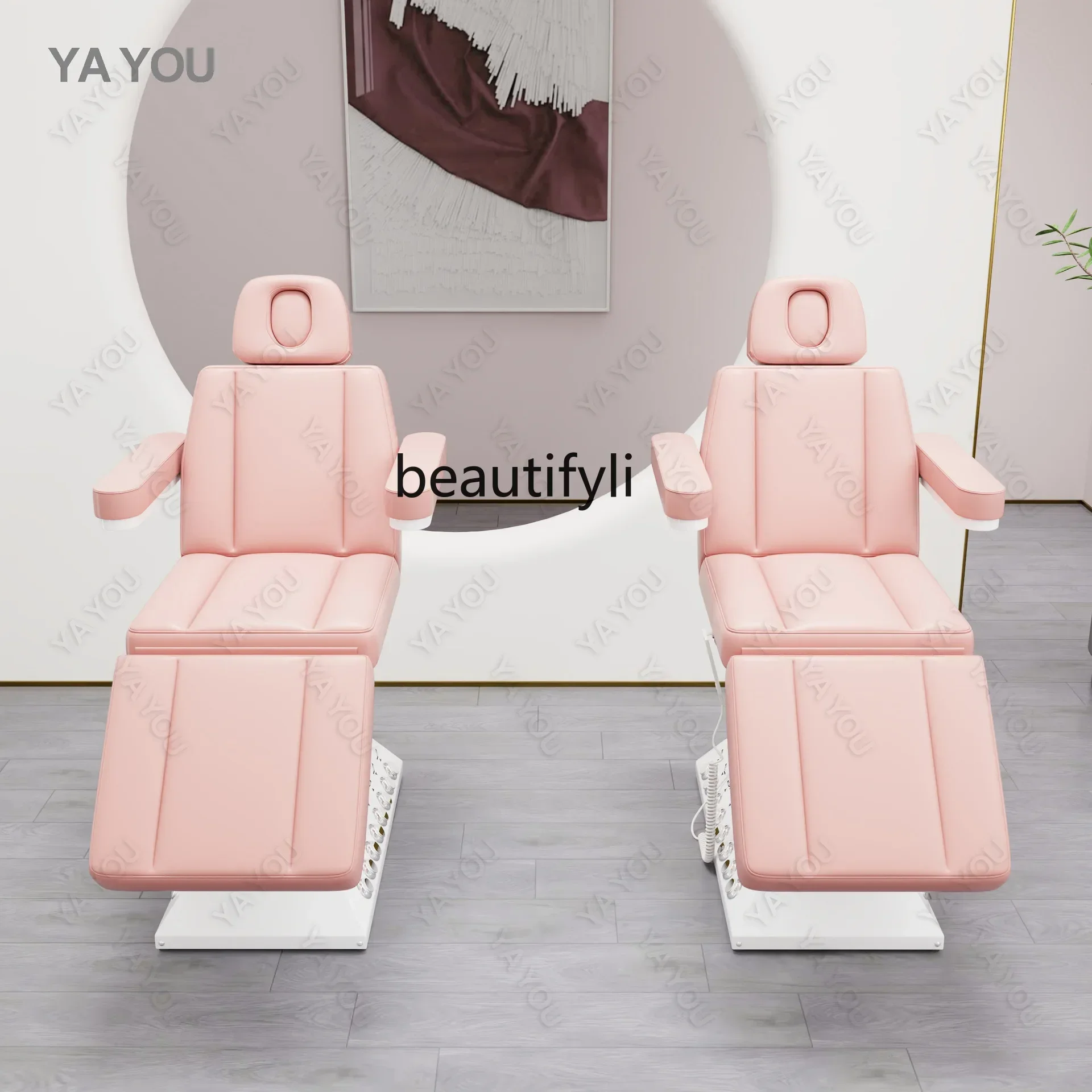 Electric beauty special facial treatment bed pattern embroidery bed