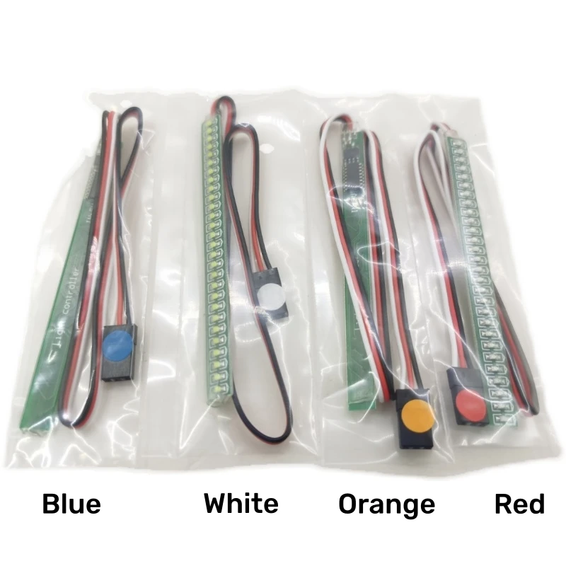 1/14 RC Model Truck 90*7mm Grille Sequential Turn Signals Lights 8 Flash Modes For Tamiya SCANIA MAN 1/14 RC Tractor Truck Parts