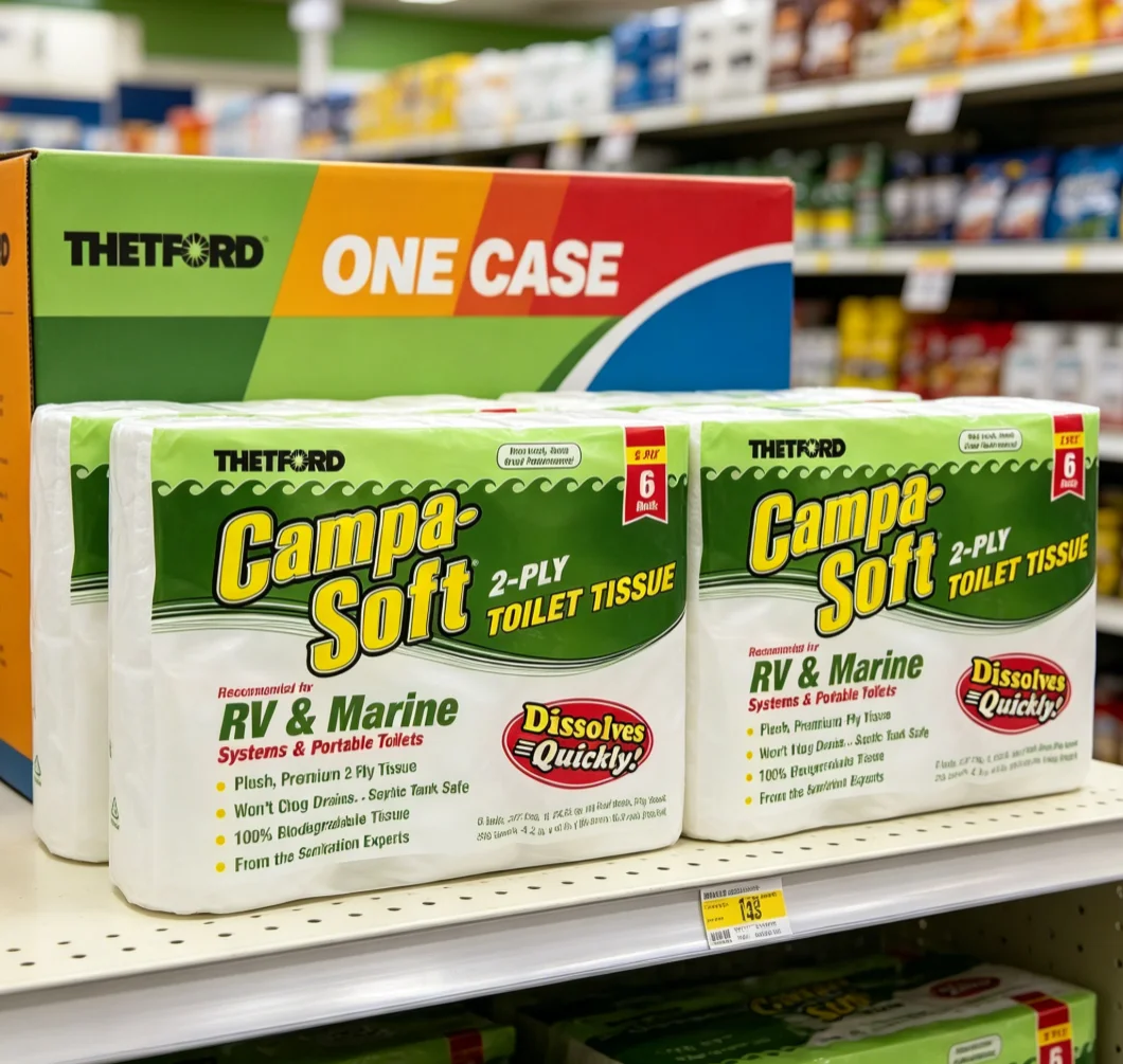 Biodegradable Soft Toilet Paper for RV and Marine