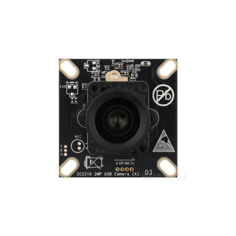 SC2210 2MP M12 USB Camera Module, SC2210 Sensor Chip, USB2.0 Port, Starlight Camera, Easy To Use