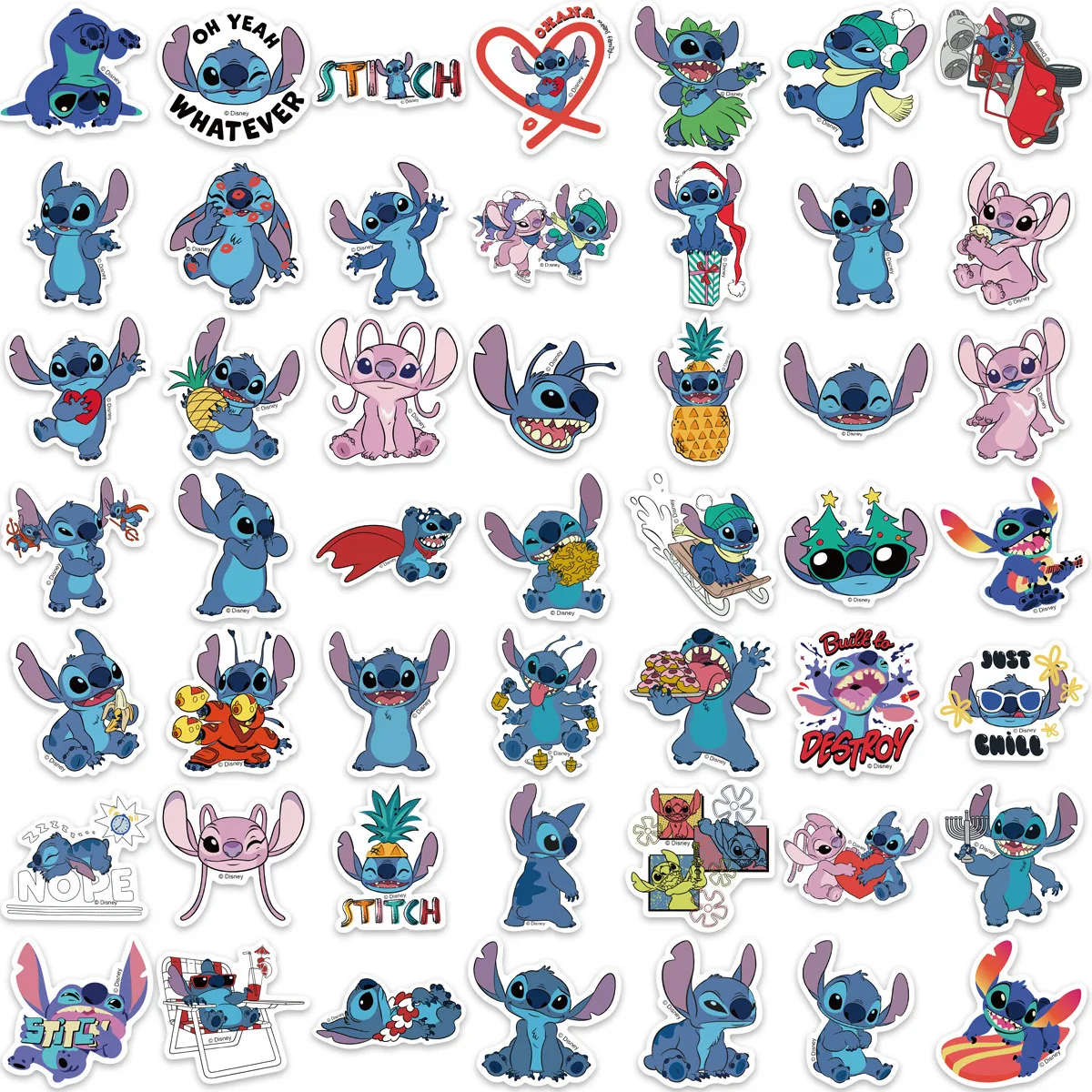 10/50/100Pcs Cute Cartoon Lilo Stitch Stickers Graffiti for Scrapbook Laptop Phone Luggage Skateboard Decals Sticker Toy Gift