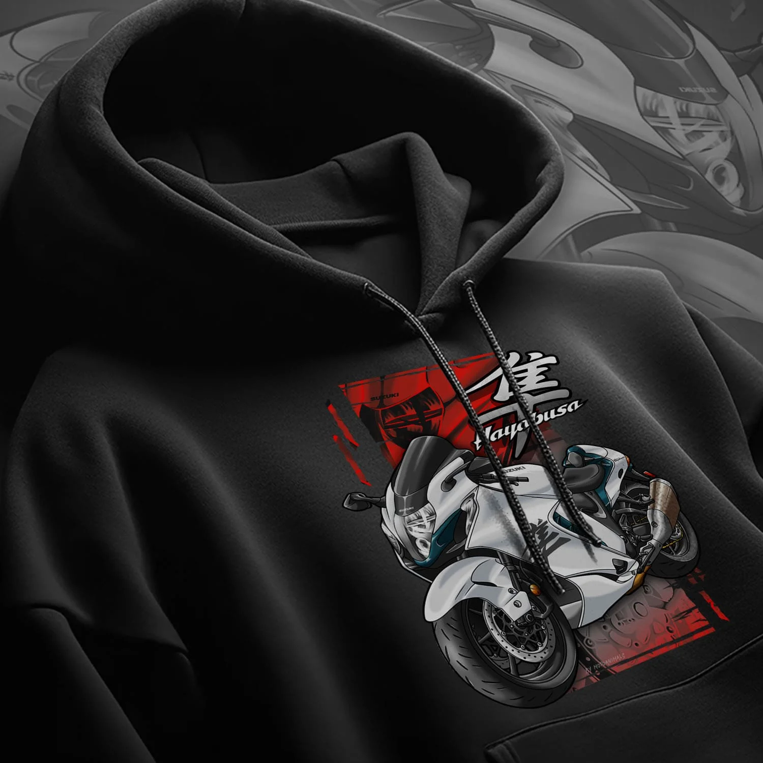 Retro Japanese GSX-1300R Hayabusa 2021-2024 Motorcycle Rider Pullover Hoodie New 100% Cotton Comfortable Casual Mens Sweatshirt