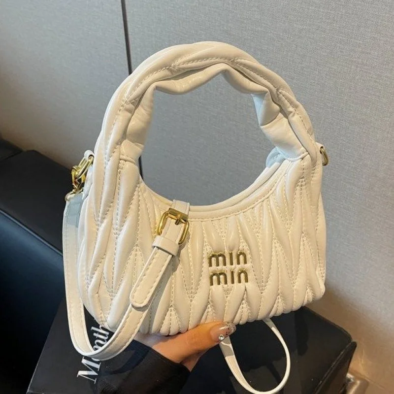 

Ladies Shoulder Bag Made Of Leaf-Patterned Leather Boasting High-End Paris Trendy Vintage Look​