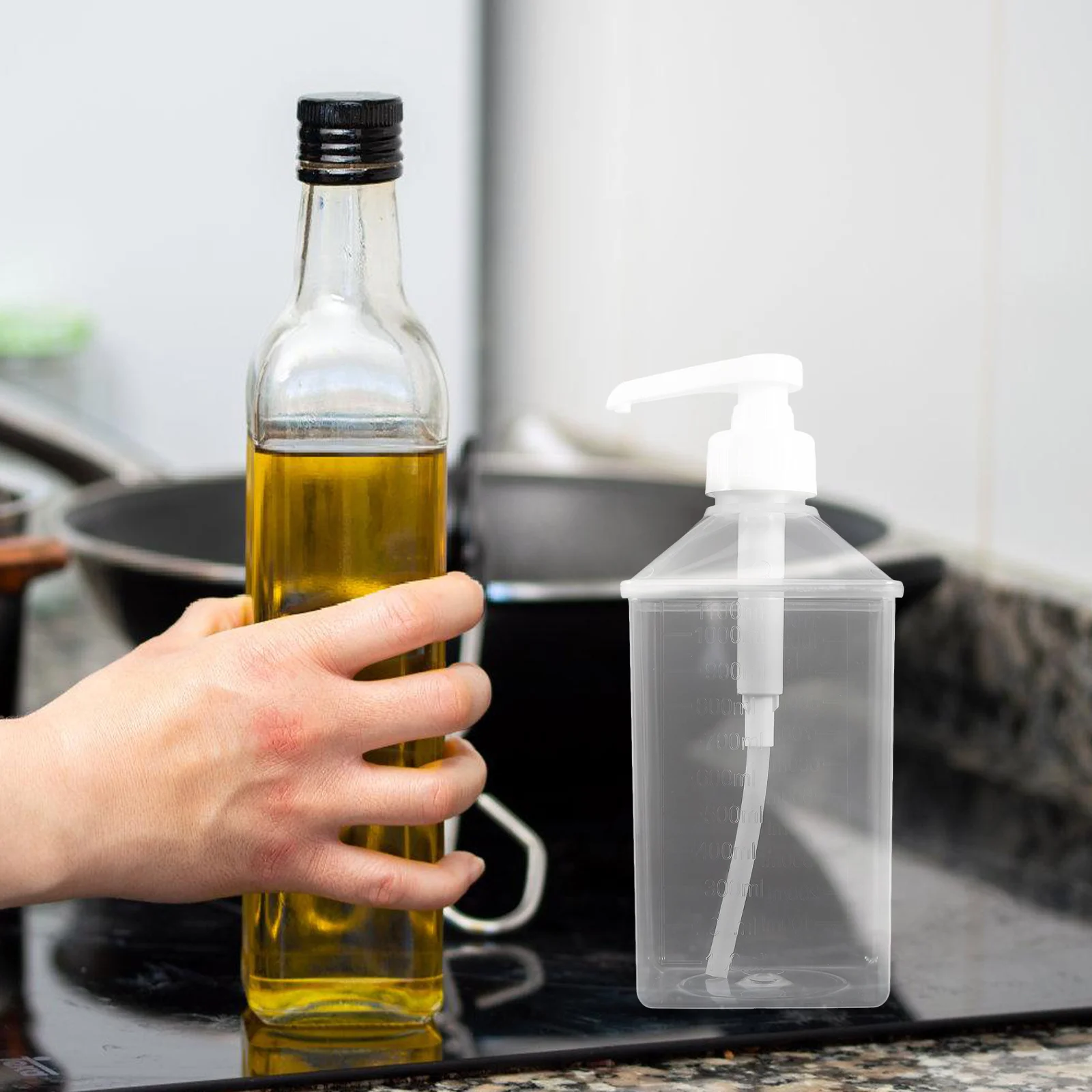 

Plastic Squeeze Bottles Clear Sauce Storage Syrup Mustard Ketchup Non Leak Easy Clean Transparent Kitchen Bar Utensils
