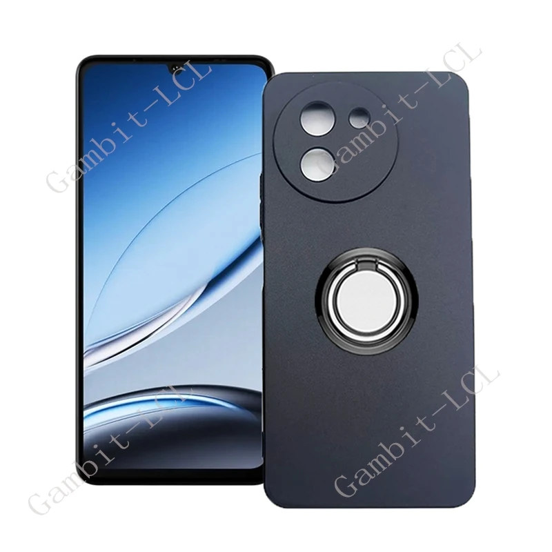 For Doogee Note 59 Pro Pro+ Plus 5G Note59 59Pro+ Back Ring Holder Bracket Phone Cover TPU Soft Silicone Case On Note59Pro