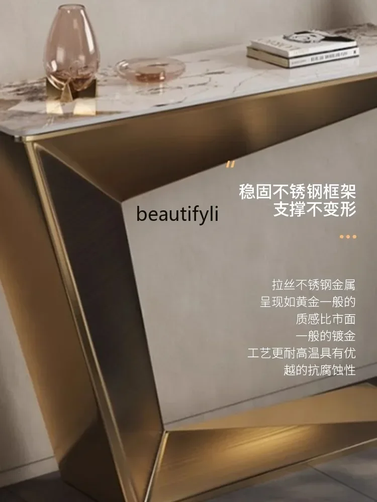 

cqyentrance table entry strip case aisle simple entrance end view light luxury long strip a few against the wall narrow table