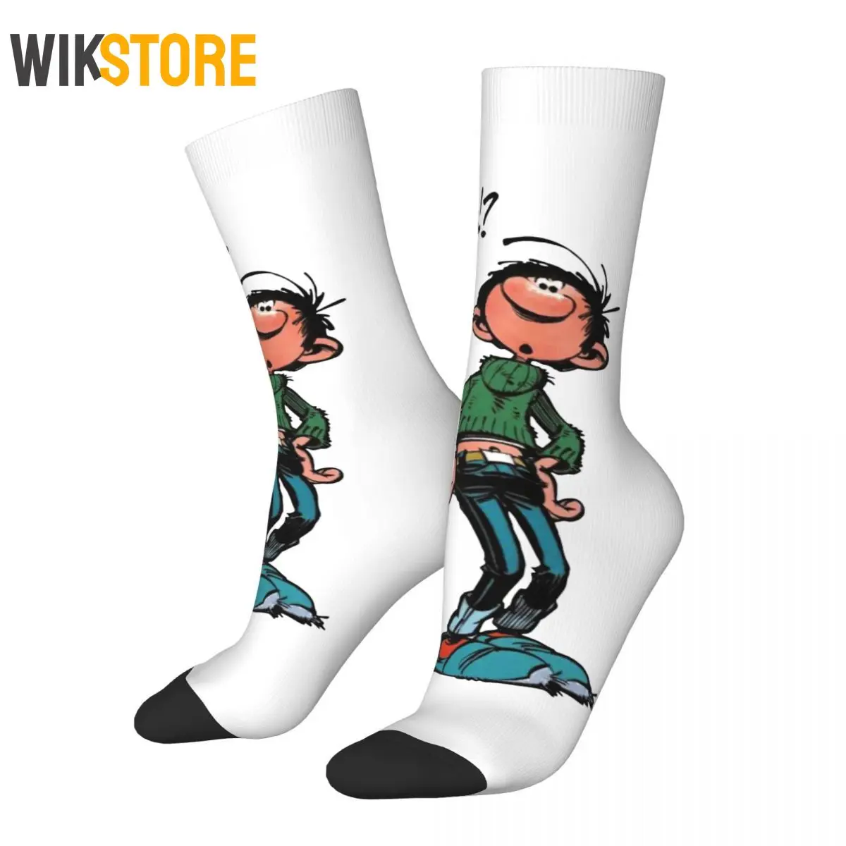 

Fashion Men's Socks Fashion Gaston Lagaffe Gomer Goof Sock Sport Women's Sock Spring Summer Autumn Winter Breathable Cute Sock