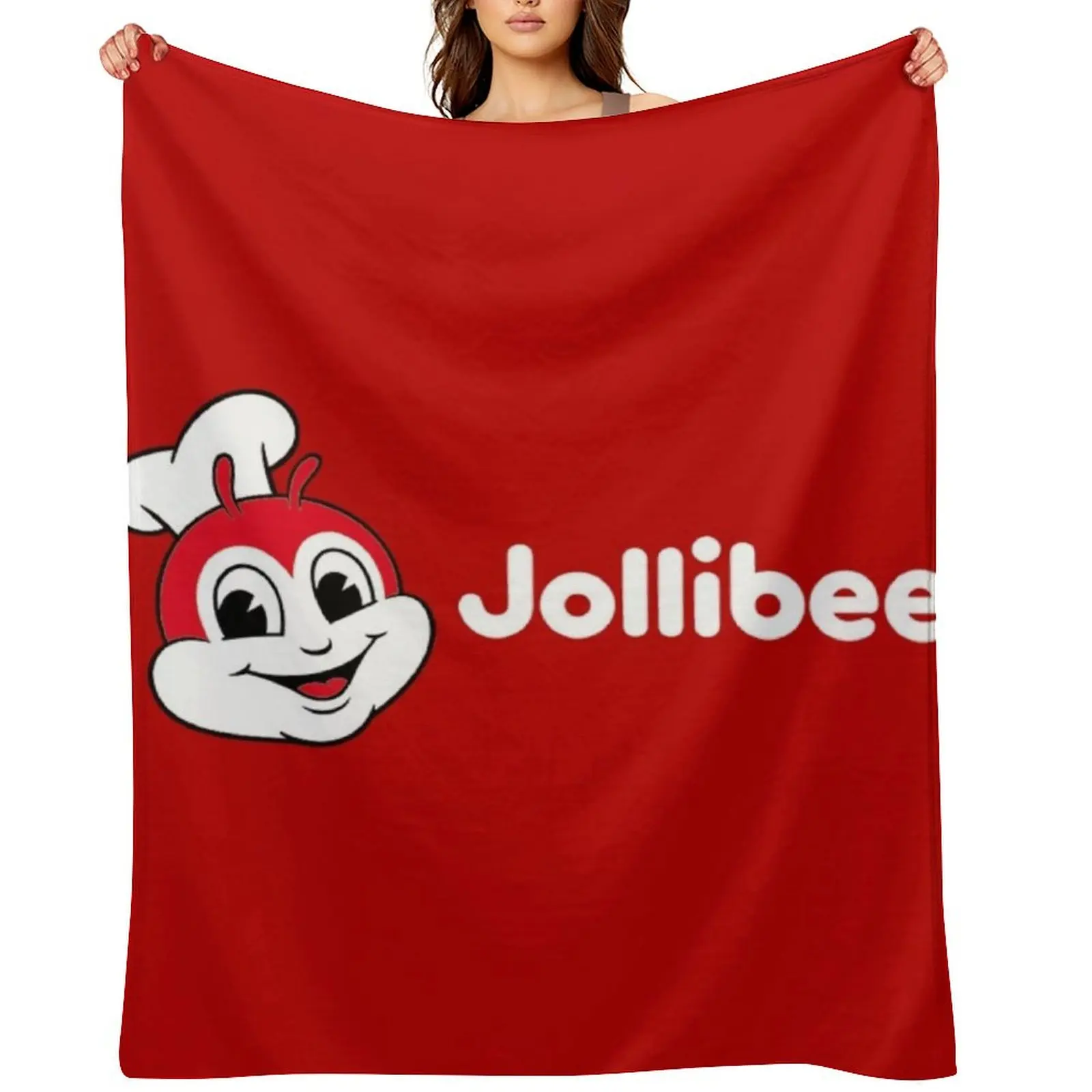 

Jollibee Cute Throw Blanket Plush Soft Plush Plaid for winter Hairys Blankets