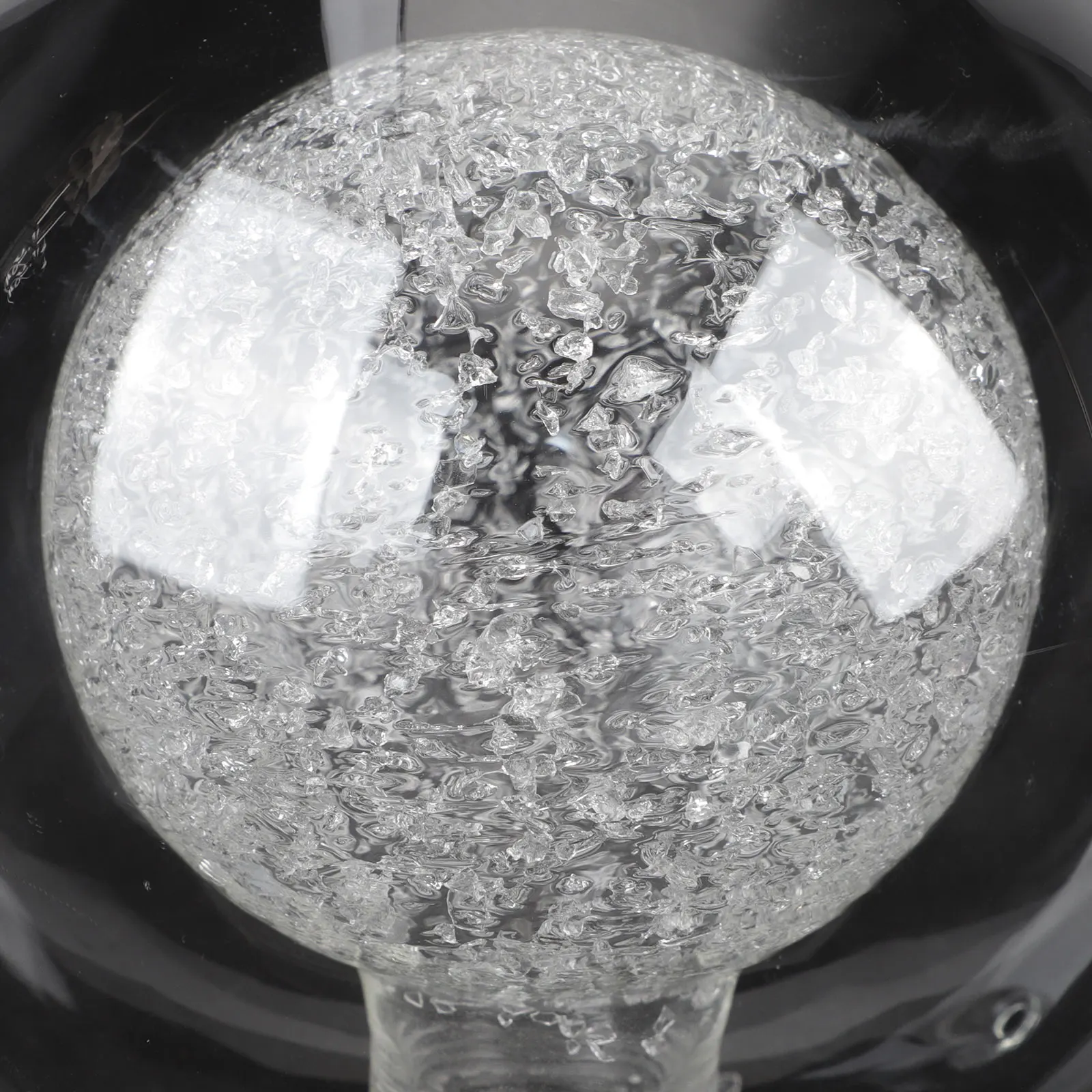 

Glass Lamp Shade 100Mm Transparent Double Layer Globe Lampshade Replacement for Ceiling Fan Pendant Light Glass Lamp Shade