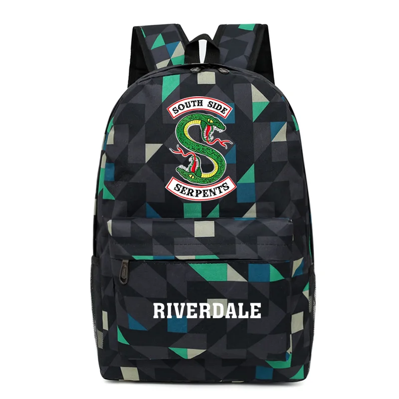 Harajuku Novelty Cool Riverdale Notebook Backpacks pupil School Bags Print Oxford Waterproof Boys/Girls Laptop Backpacks