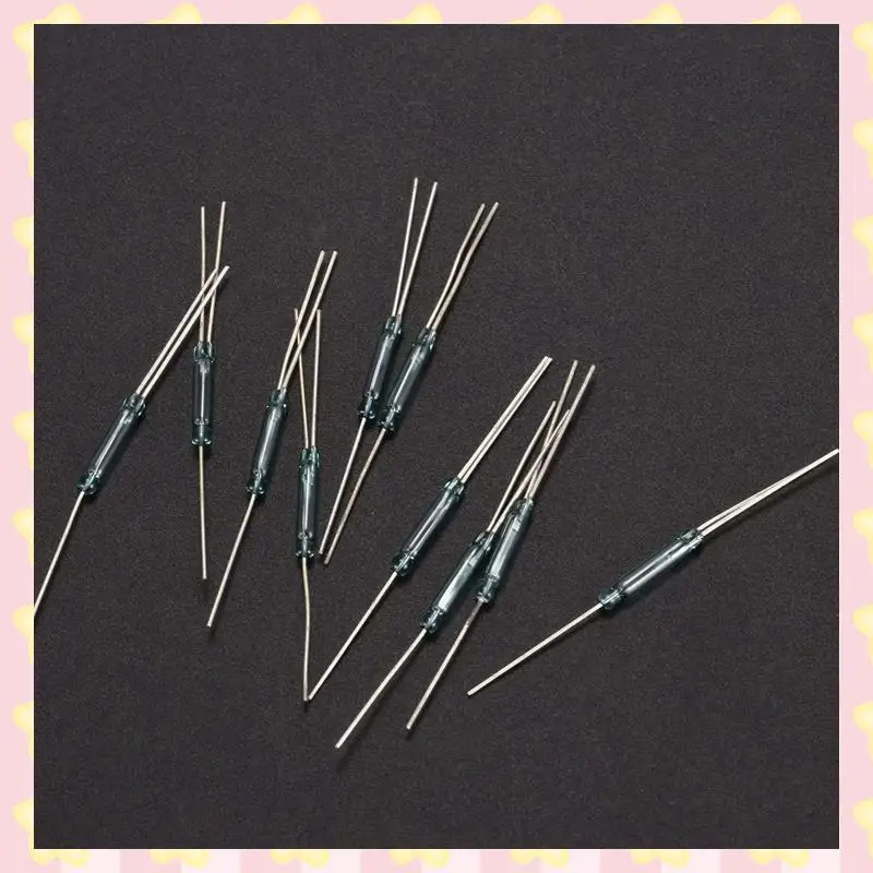 

AB51 100Pcs N/O N/C SPDT Reed Magnetic Switch Switches Replacement 2.5X14MM RI-90