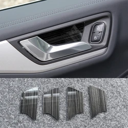 Black Metal Anti-scratch Interior Door Handle Cover Trim Stickers For 2024 Ford Focus Escape Maverick Bronco Sport Accessories
