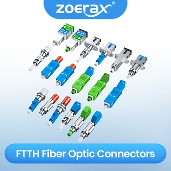 מתאם סינגל מוד FTTH זכר לנקבה ZoeRax FC SC ST LC למציאת תקלו...
