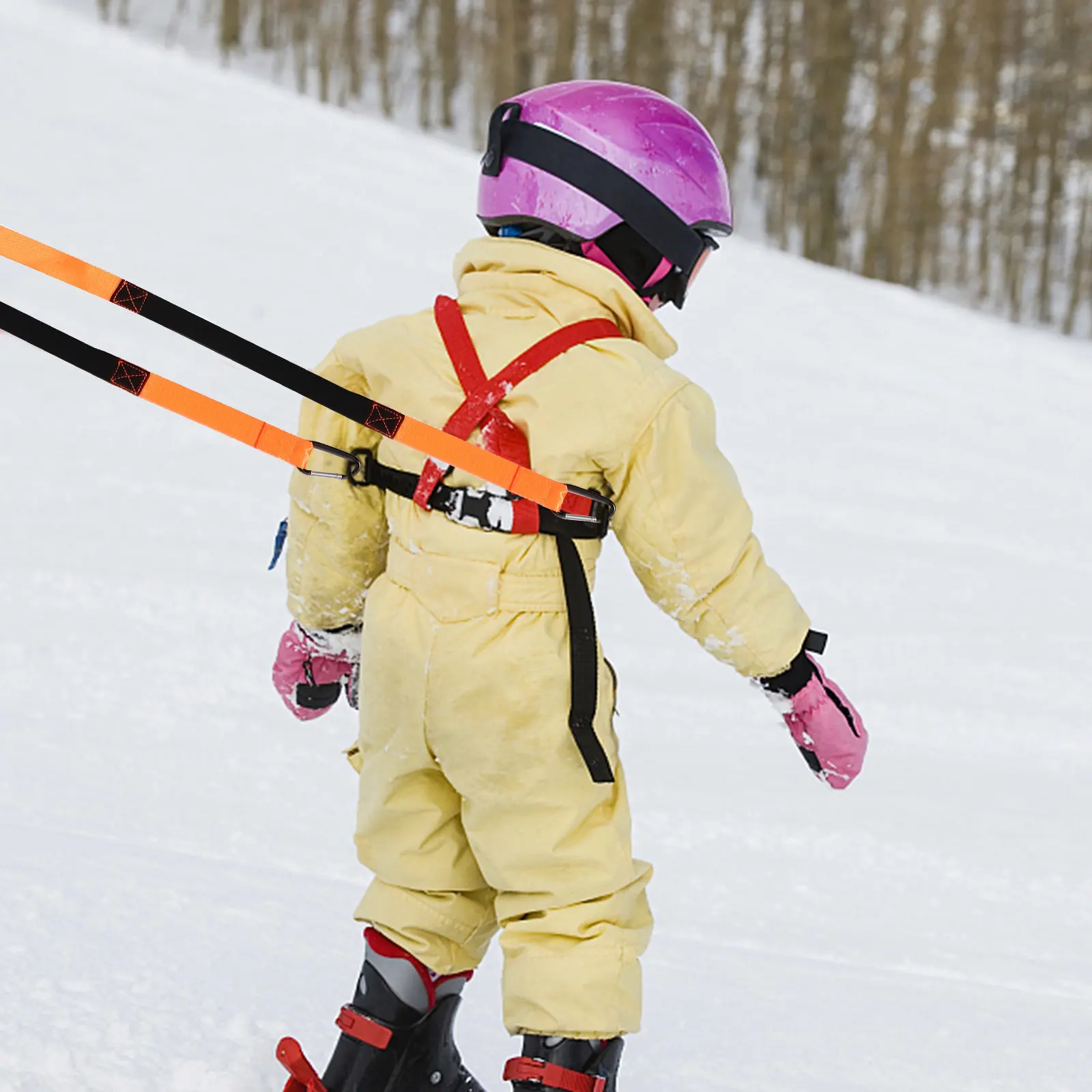 

1Set Ski Harness Adjustable Skiing Traction Strap for Learning Skiing Skating Snowboarding Balance Safety Training