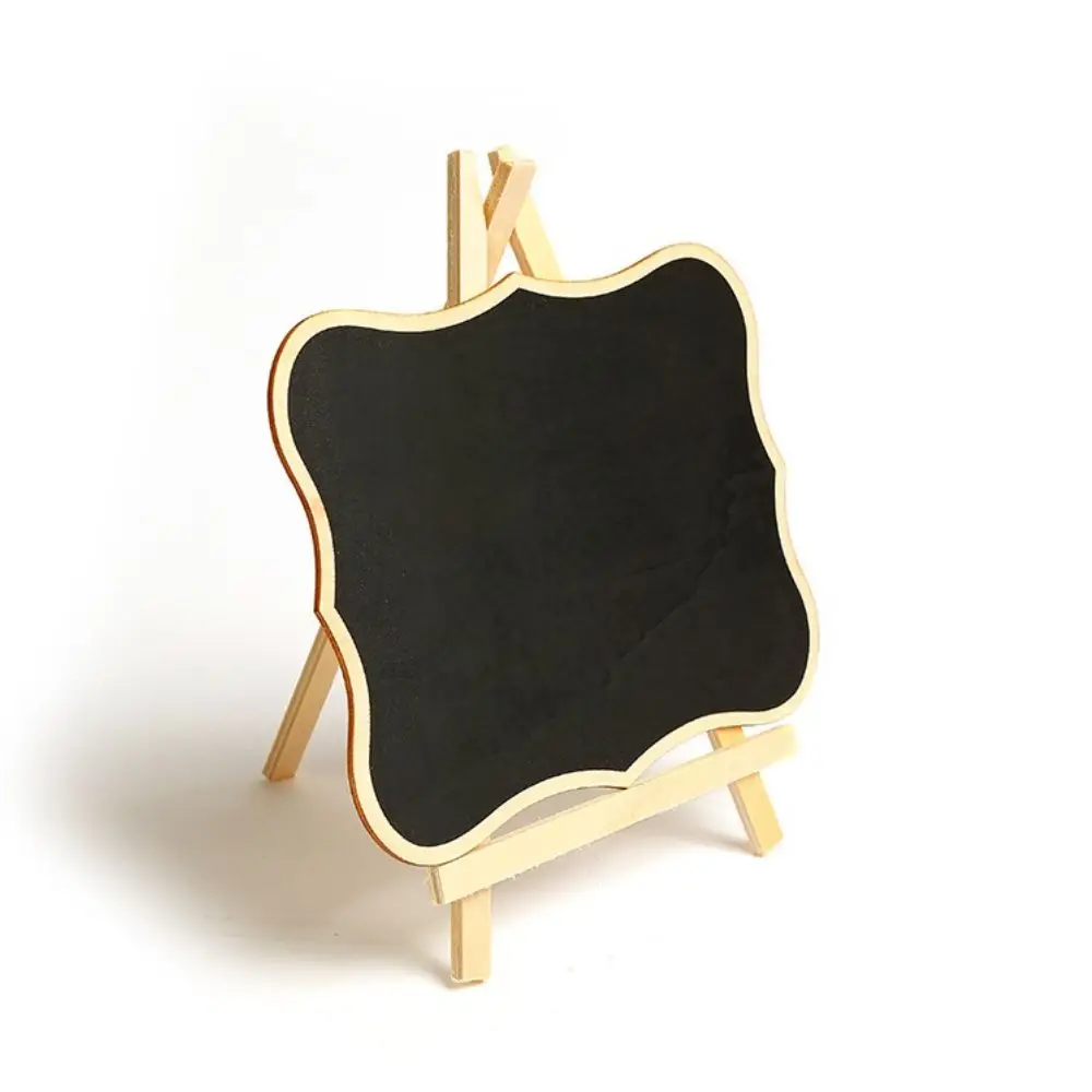 Painting Children To do List Guide Board Desk Display Mini Blackboard Wooden Easel Chalkboard With Stand Reminder Board