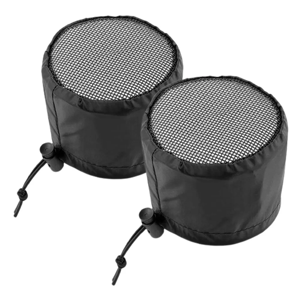 2Pcs Polyester Grow Tent Vent Cover Vent Filter for Ducts Elastic Band Design Firm Fit Ventilation Hole Cover Garden Balcony Use