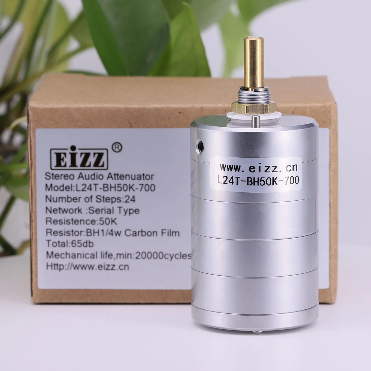 EIZZ-potenciómetro de volumen de 4 canales, dispositivo estéreo de 10K, 25K, 50K, 100K, 250K, 24 pasos, atenuador de Audio escalonado para Audio Hifi DIY, 1 unidad