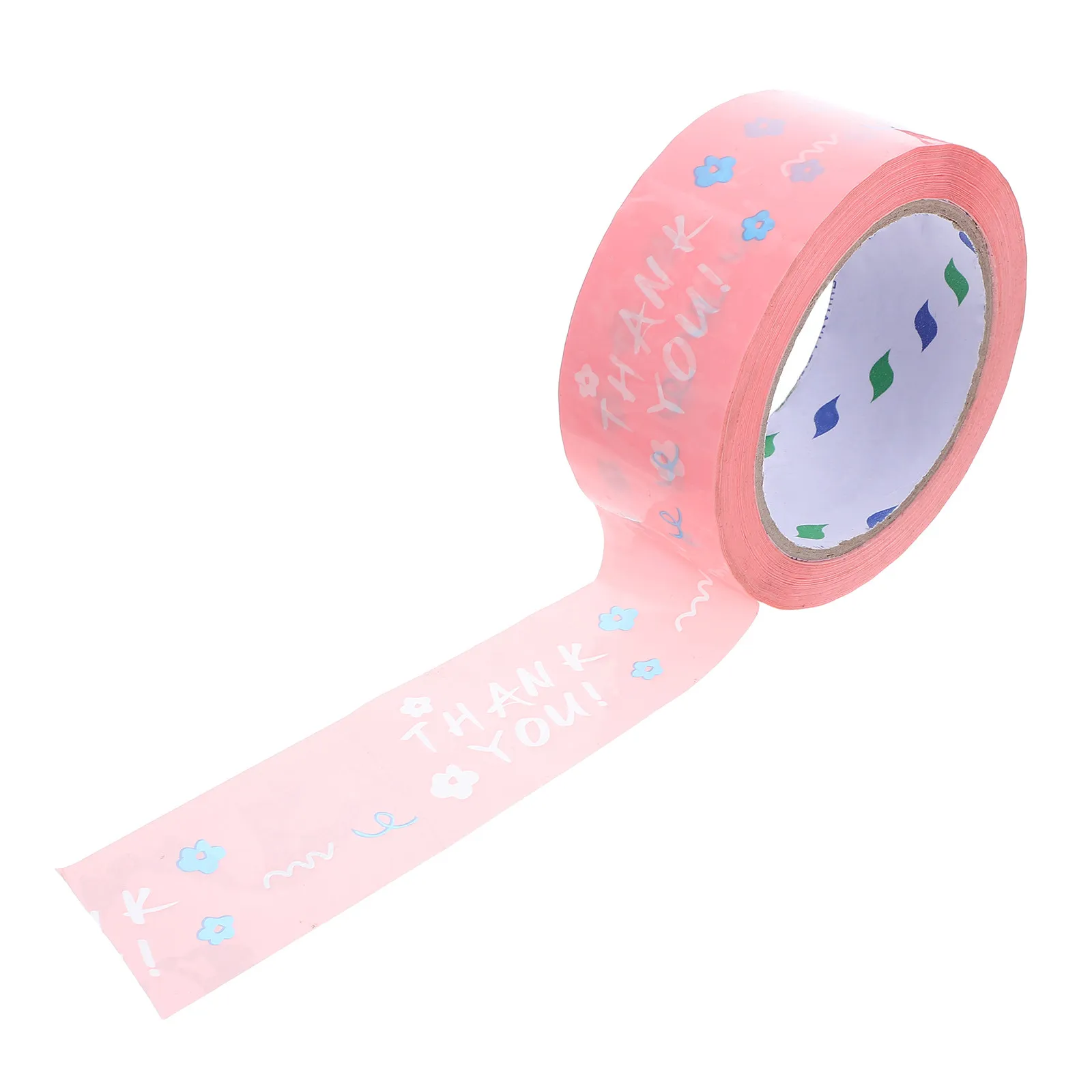 

Decorative Thank You Packing Tape for Sealing Boxes Heavy Duty Shipping Tape with Permanent Adhesive for Small Business Package
