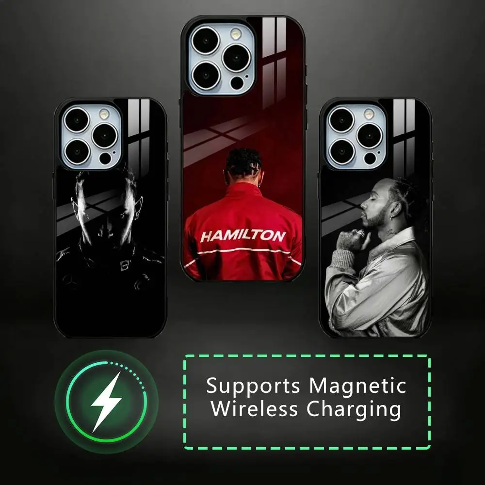 

44 L-Lewis H-Hamilton-S Phone Case For iPhone17,16,15,14,13,12,11 Plus,Pro Magnetic with Magsafe Wireless Charging