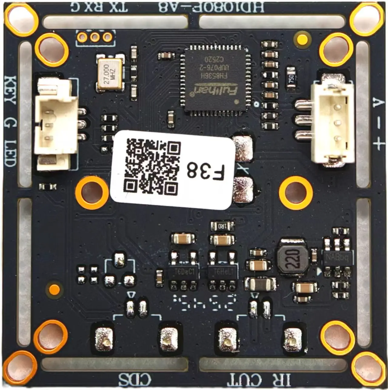 HD 1080P AHD 2MP CCTV F H 8536 Warm Camera Module Security PCB board Low Illumination