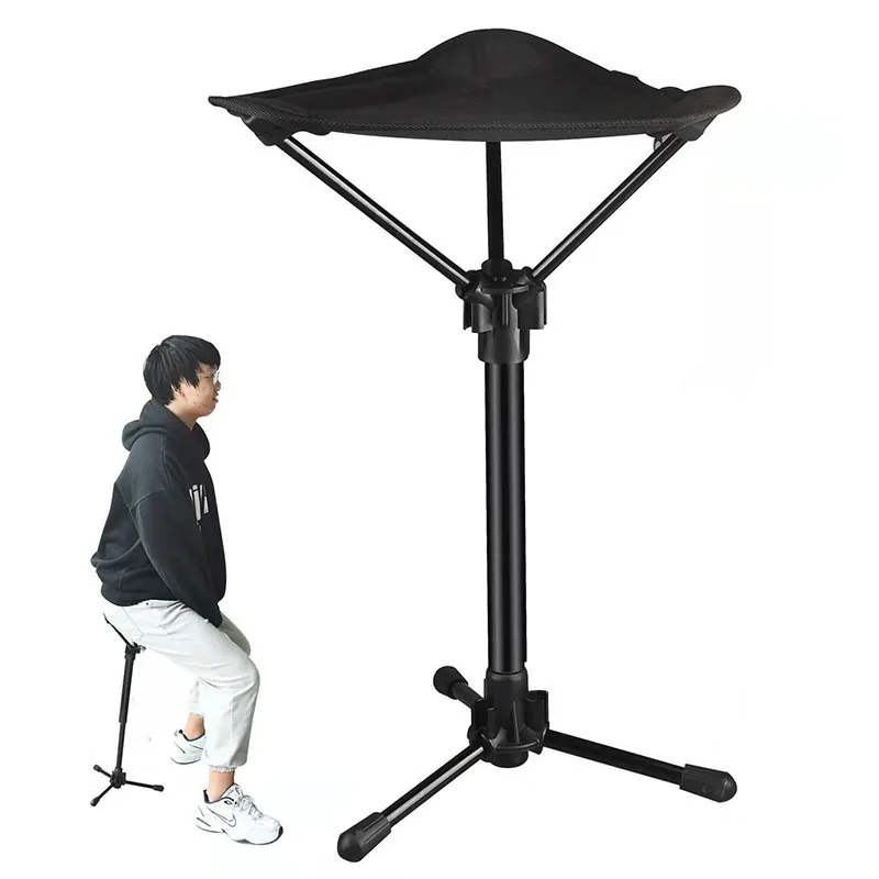 

Telescopic Stool One Leg Mini Portable Outdoor Travel Queuing Camping Maza Fishing Chair Beach Chair Triangle Stool