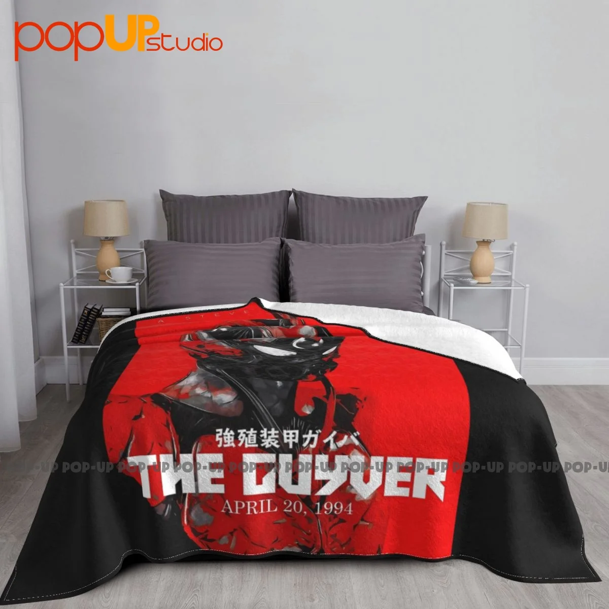 Guyver Out Of Control Anime Dark Hero Blanket Thick Classic Plus Velvet Faux Fur Throw Sofa Decorative