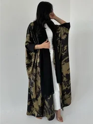 Eid Muslim Abaya for Women Print Ramadan Cardigan Jalabiya Turkey Long Dress Morocco Kaftan Long Abayas Dubai Robe Caftan 2024