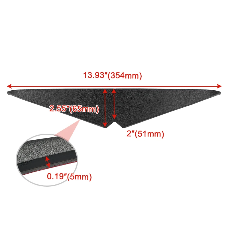 Motorcycle Headlight Trim Headlamp Eyebrow Eyelid Sticker Decoration Upper Tip Cover Visor Accent For Harley Road Glides 15-up view 6