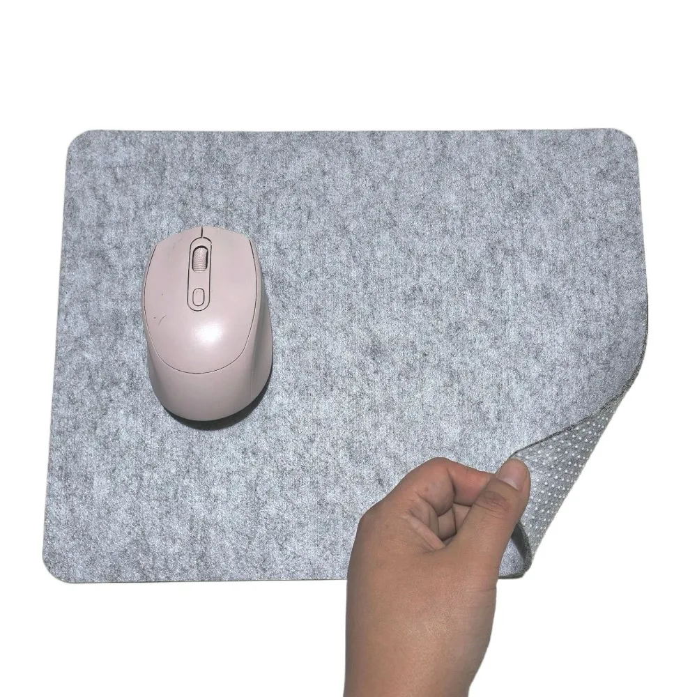 High Quality Felt Mouse Pad Wear Resistant Anti Scratch Mice Mat Universal Non-slip Writing Mat Home Office