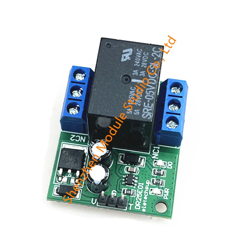 1PCS DR25E01 DC 5-24V 3-5A 플립 플롭 래치 DPDT 릴레이 모듈 Arduiuo MEGA AVR LED 용 쌍안정 자동 잠금 이중 스위치 보드