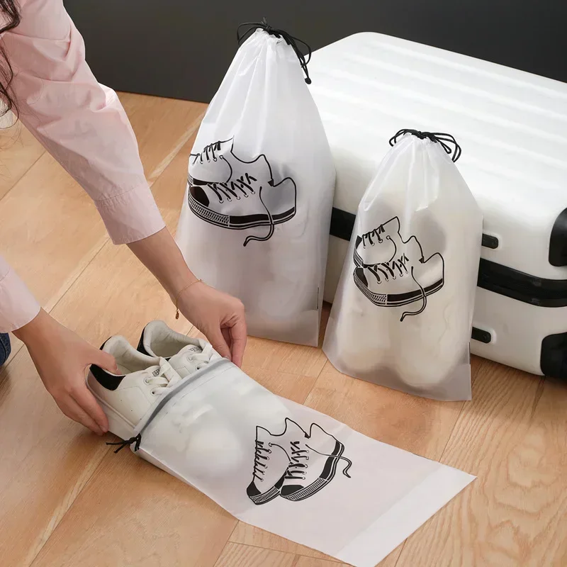 5/10Pcs Shoes Bags Portable Travel Waterproof Shoes Storage Bags Drawstring Travel Organizer Shoe Cover Pouch For Easy Packing