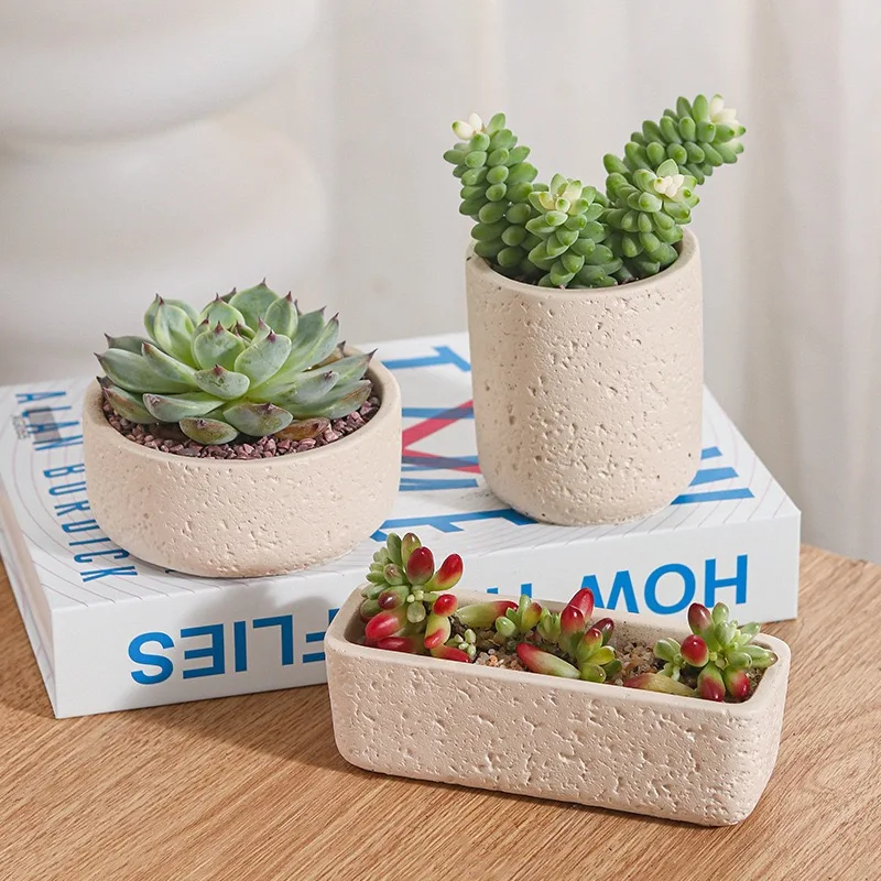 Rectangular Shaped Concrete Planter Flowerpot Molds Cement Candle Cup Gypsum Silicone Mold Succulents Plant Pot Mould