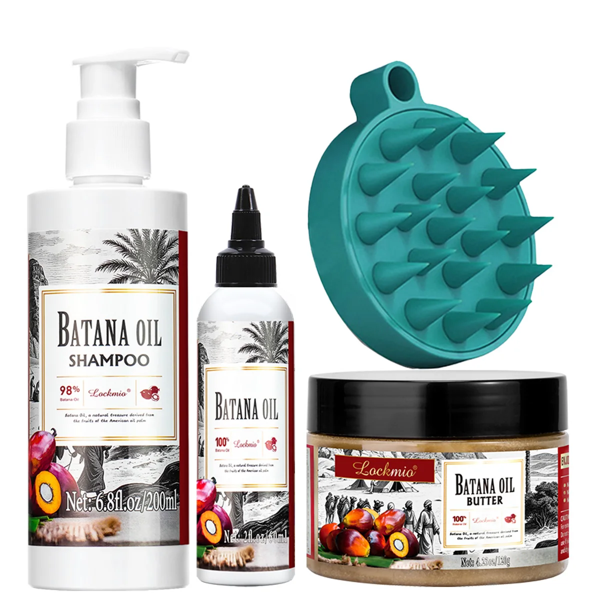 Batana Oil Shampoo Traction Alopecia Hair Butter, Anti Break Loss Oil Baldness Treatment Hairs Health Hair  Care Growth Produsts