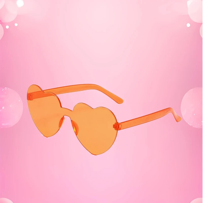 2024 neue Liebe Sonnenbrille Gelee Farbe rahmenlose herzförmige Sonnenbrille schillernde Farbe Sonnenbrille – Detail 6