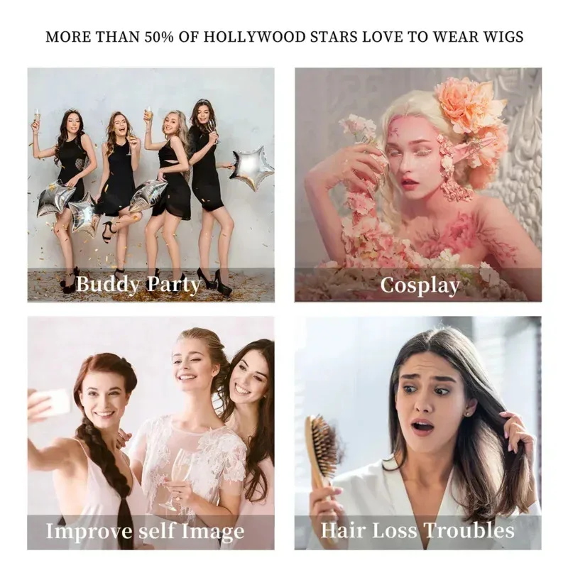 7JHH الباروكات شعر مستعار أشقر مع الانفجار للنساء طويل مستقيم شعر مستعار أشقر الشعر الاصطناعية لفتاة تأثيري والاستخدام اليومي 23 "F72b