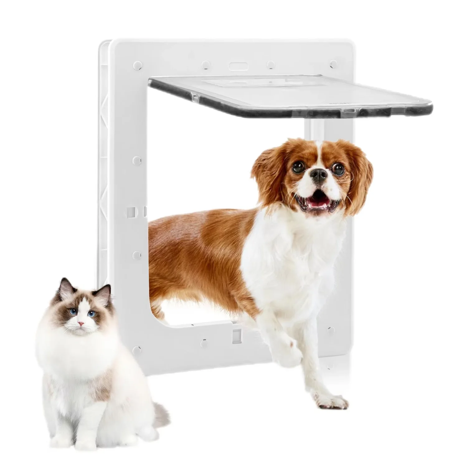 Controlled Entry / Exit Direction Pet Supplies  Opening Cat/dog Door with Flap Dogs Pet Houses & Furniture Breathable Rabbit