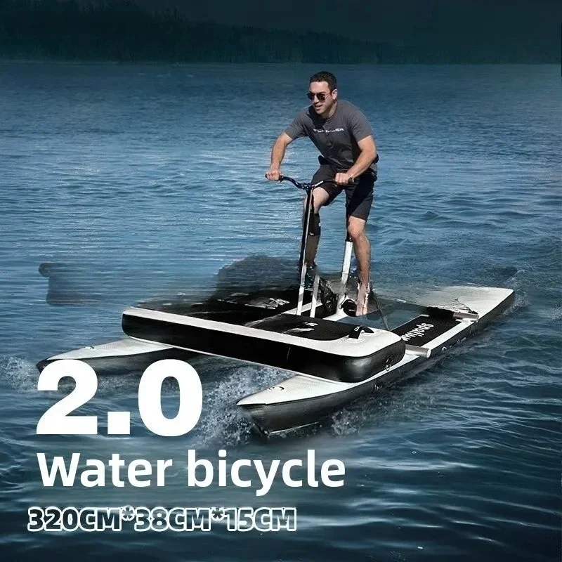 Water Bike Single Double Surf Paddle Board Recreation Bicycle Surfing Inflatable Boat
