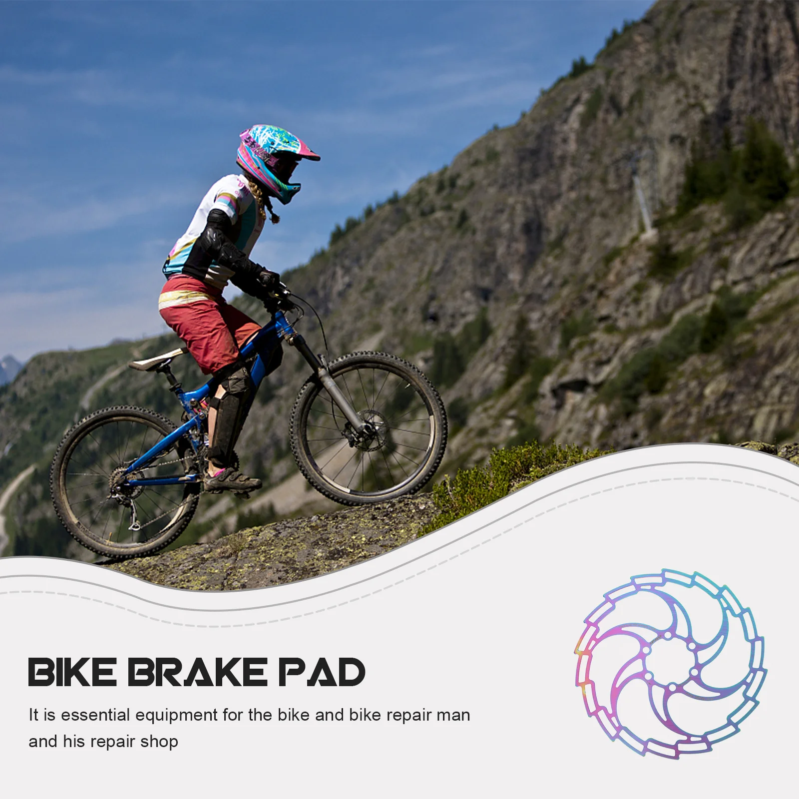 

1Set Brake Pad Cnc Turned Metal Disc for Bike Repair Shop Long-Lasting Replacement Part Compatible with Mountain Bikes