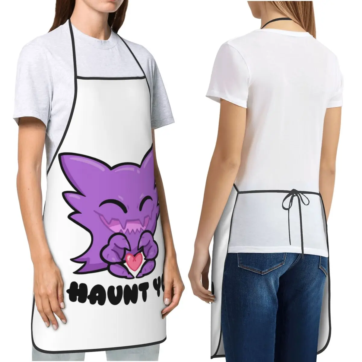 Haunter I Haunt You Apron Chef Cooking Baking Tablier Waterproof Bib Kitchen Cleaning Pinafore for Women Men Painting